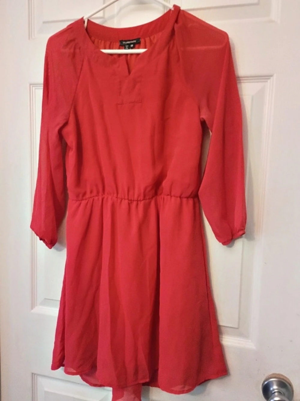Mymichelle Red Mini Dress Size 16 Like New